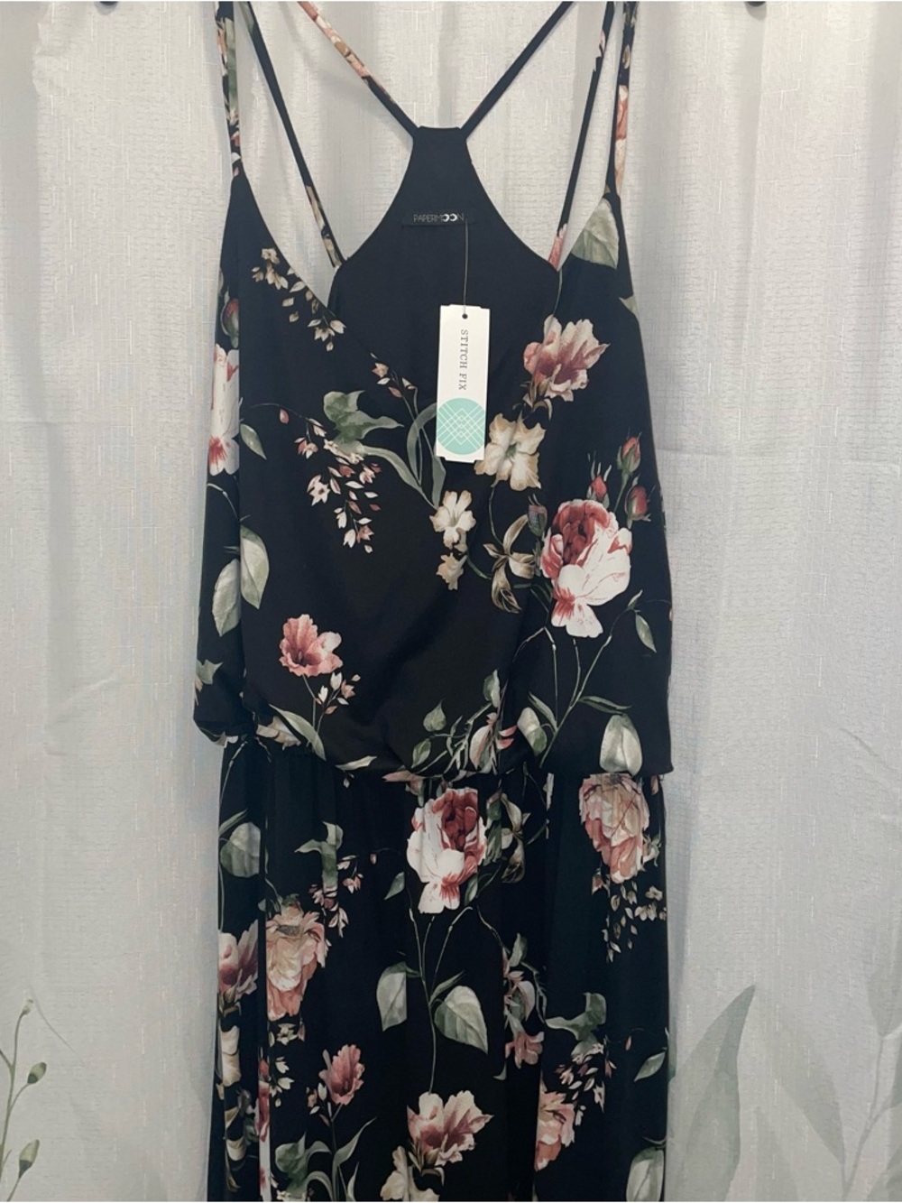 Papermoon Wendilyn Floral Racerback Maxi Dress NWT 1X